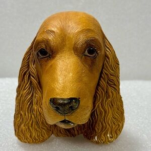 Vintage Chalkware Cocker Spaniel, Made in England 1983